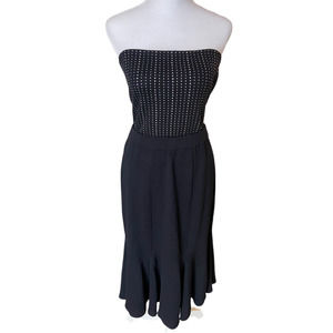 St. John Santana black knit skirt